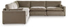 Sophie 5-Piece Sectional | Cocoa | Ancho: 322.6cm - Alto: 91.4cm - Prof: 322.6cm