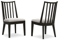 Galliden Dining Chair | Black | Ancho: 52.1cm - Alto: 94.0cm - Prof: 59.1cm