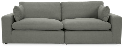 Elyza 2-Piece Sectional Loveseat | Smoke | Ancho: 259.1cm - Alto: 91.4cm - Prof: 106.7cm