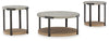 Darthurst Table (Set of 3) | Light Brown | Ancho: 92.1cm - Alto: 45.7cm - Prof: 92.1cm