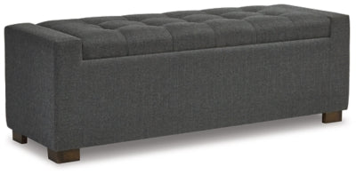 Cortwell Storage Bench | Gray | Ancho: 137.2cm - Alto: 46.4cm - Prof: 45.4cm