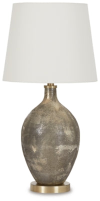 Jemarie Table Lamp | Gray/Gold Finish | Ancho: 355.6 - Alto: 695.33 - Prof : 355.6