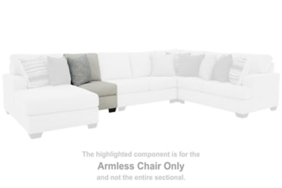 Lowder Armless Chair | Stone | Ancho: 63.5cm - Alto: 101.6cm - Prof: 99.1cm