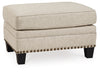 Claredon Ottoman | Linen | Ancho: 83.8cm - Alto: 50.8cm - Prof: 58.4cm