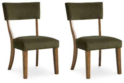 Steenlage Dining Chair | Green/Brown | Ancho: 54.3cm - Alto: 91.4cm - Prof: 62.9cm