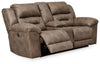 Stoneland Power Reclining Loveseat with Console | Fossil | Ancho: 208.3cm - Alto: 106.7cm - Prof: 104.1cm