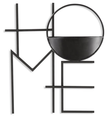 Dunster Wall Planter On Stand | Black | Ancho: 44.5cm - Alto: 50.0cm - Prof: 11.7cm